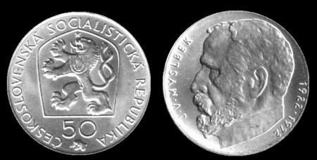 1972 - 50. výročie úmrtia sochára Josefa Václava Myslbeka